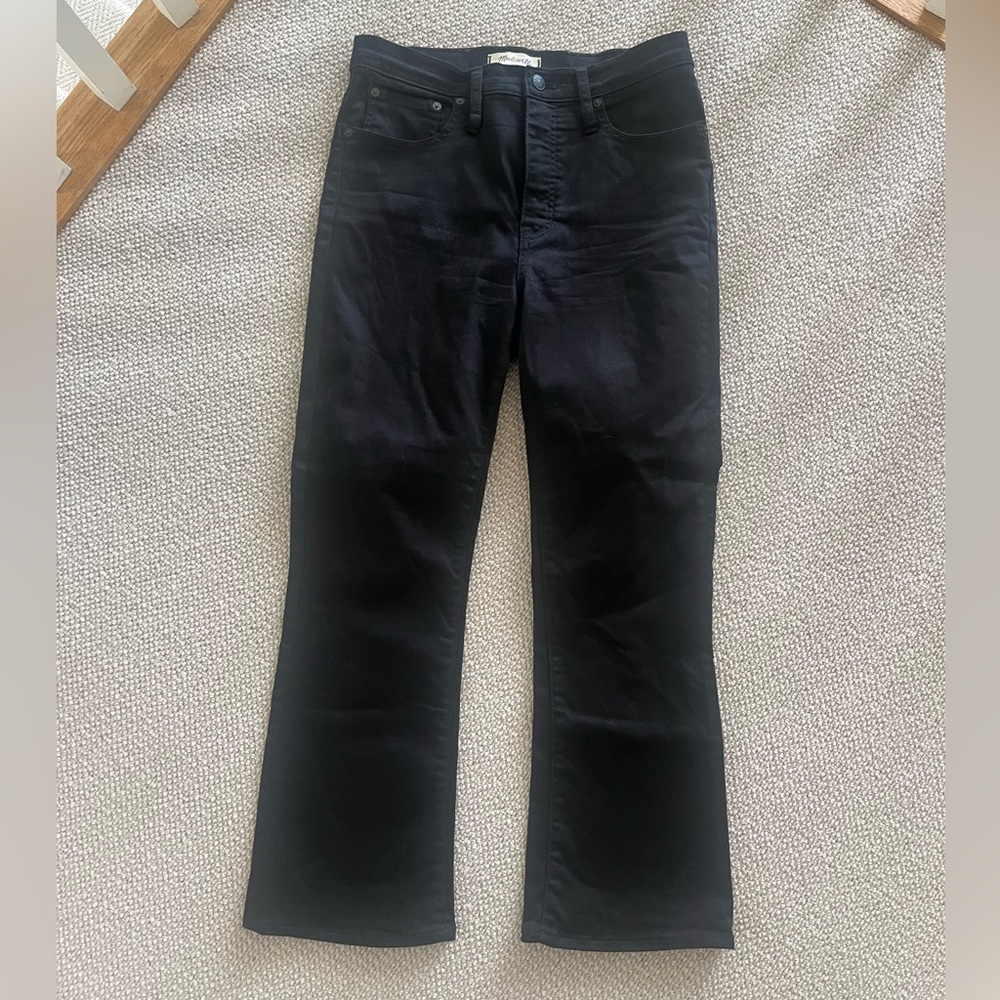 Madewell Black Women's Cali Demi Boot cut Jeans